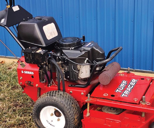 gravely prostance mower in grass